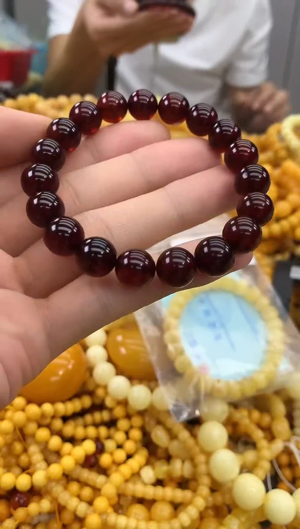 裸石蜜蜡未镶嵌手串
