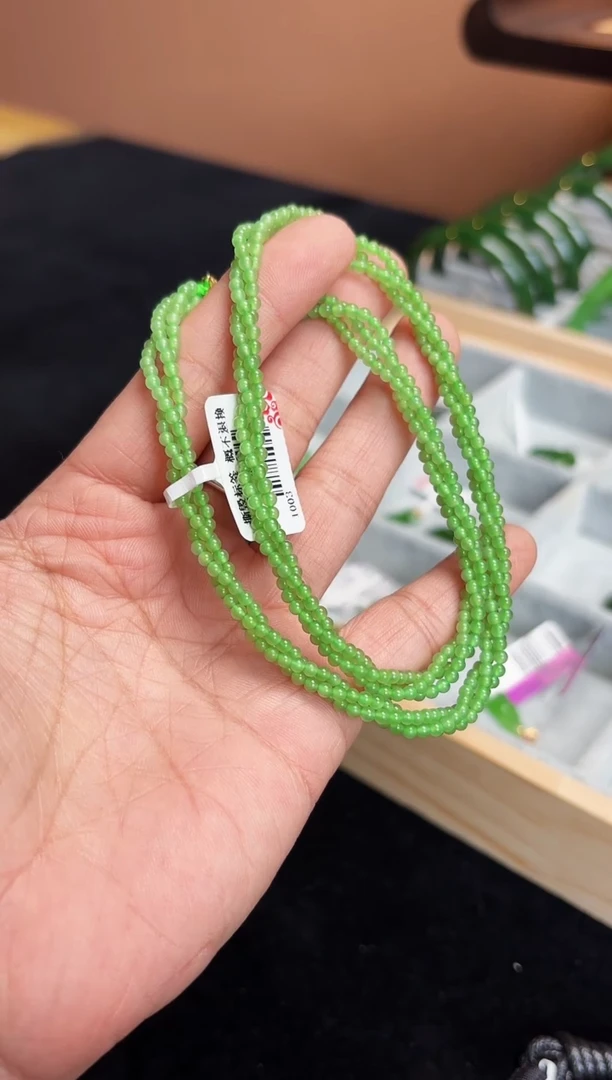 项链未镶嵌和田玉（碧玉）和田玉碧玉 麻花链