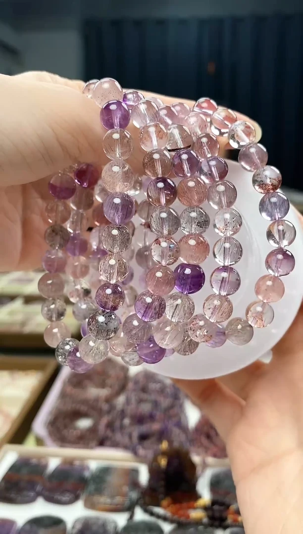 未镶嵌手串水晶超七 多样性发一