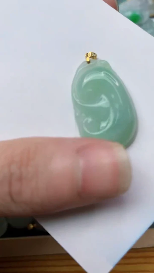【闪购商品】翡翠颈饰18K金镶嵌4............