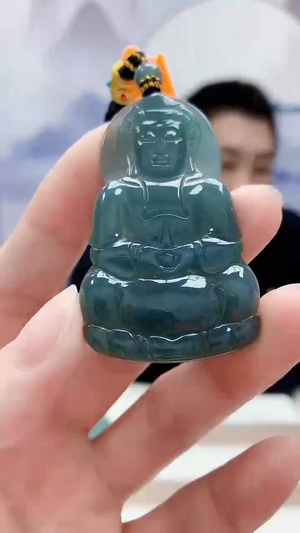 未镶嵌定制翡翠4831ry-毛货挂件22