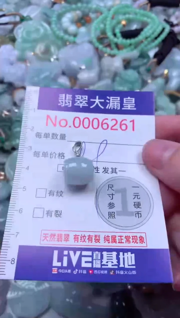 吊坠(不含链)未镶嵌翡翠6261