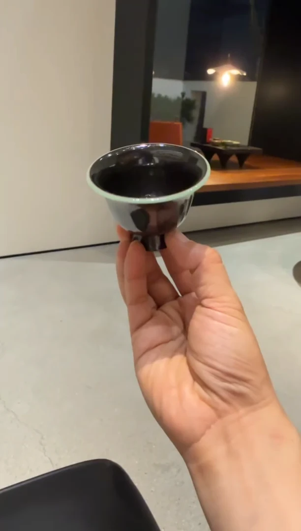 363-10带足铃铛杯（油滴 物衍山坊）