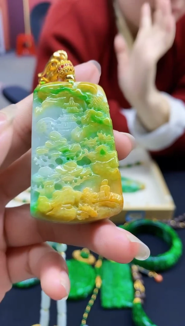 颈饰未镶嵌翡翠翡翠吊坠