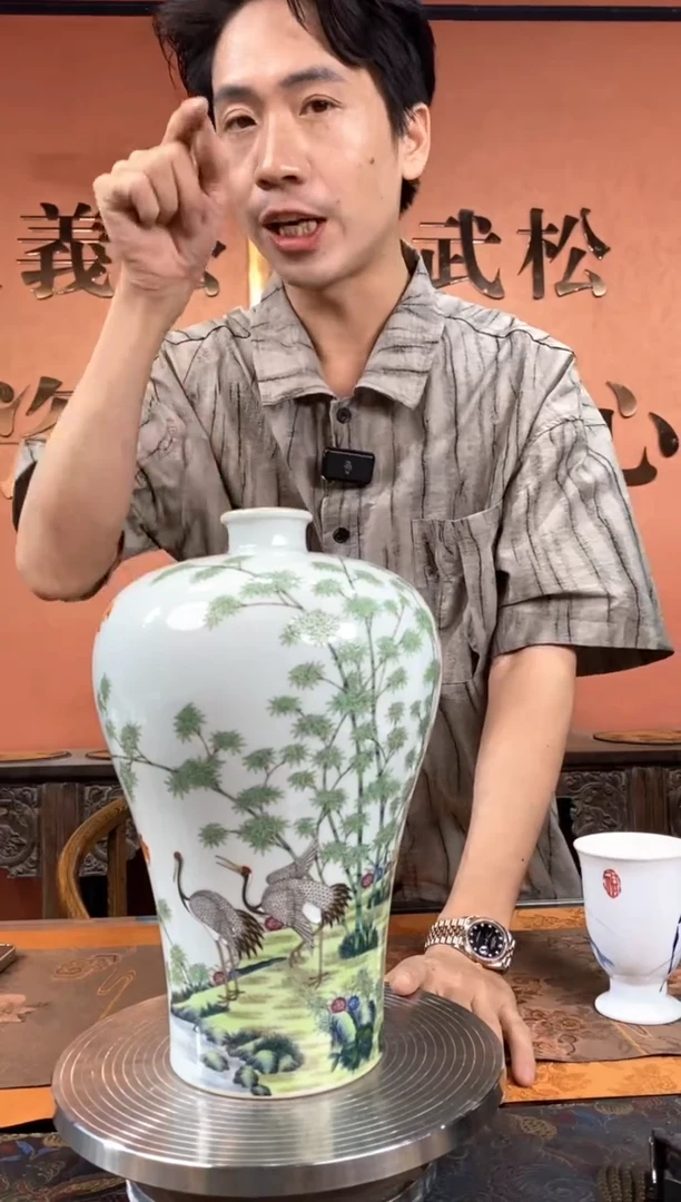 吴义松陶瓷联盟手绘陶瓷编号：