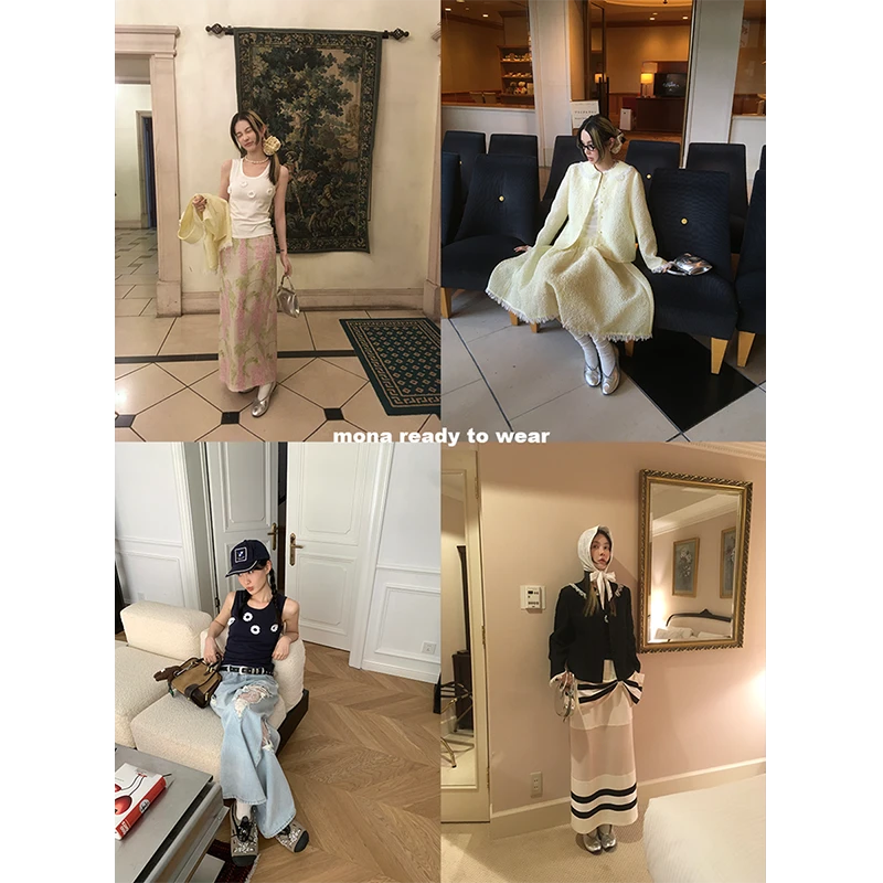 【Mona张绮贤】MONA 无袖背心女上衣 修身微收腰 O125U02881