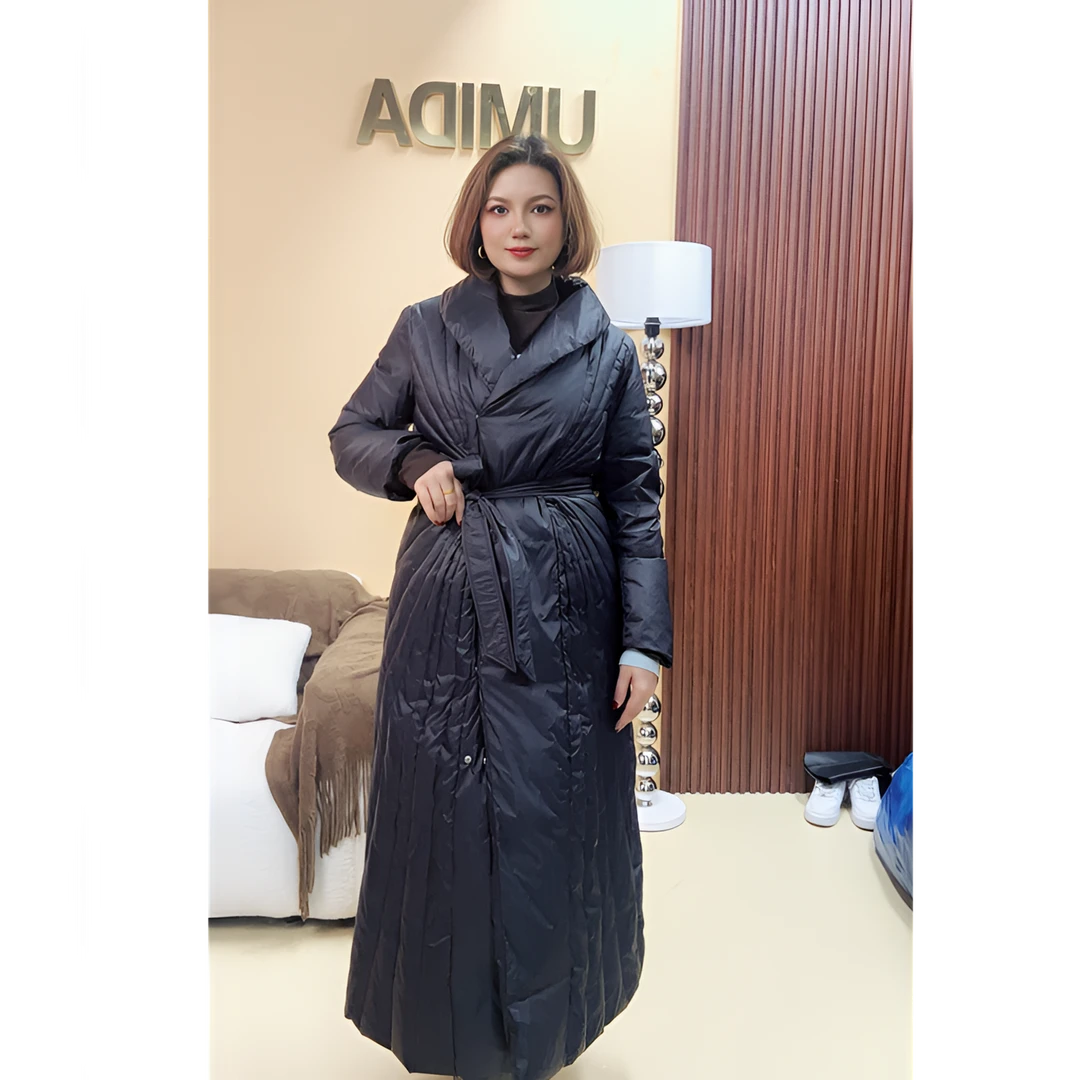 【UMIDA】连帽休闲长款外套