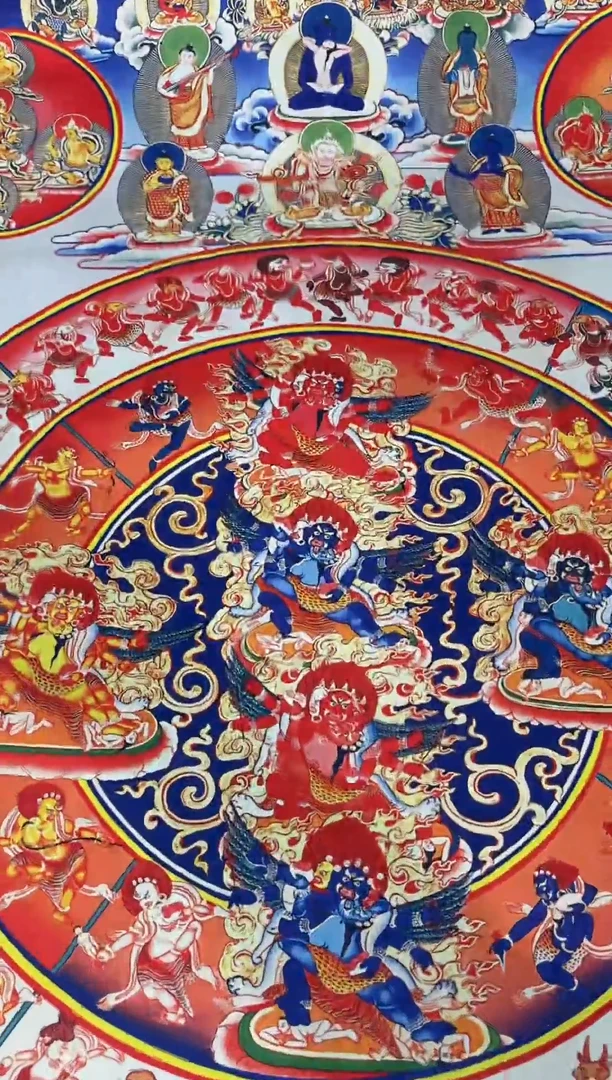 卷轴画龙妹唐卡直播tk16