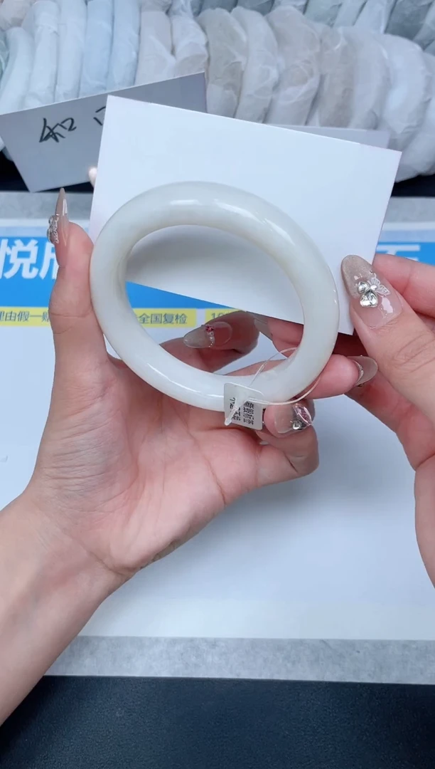 和田玉手镯未镶嵌73-59.4