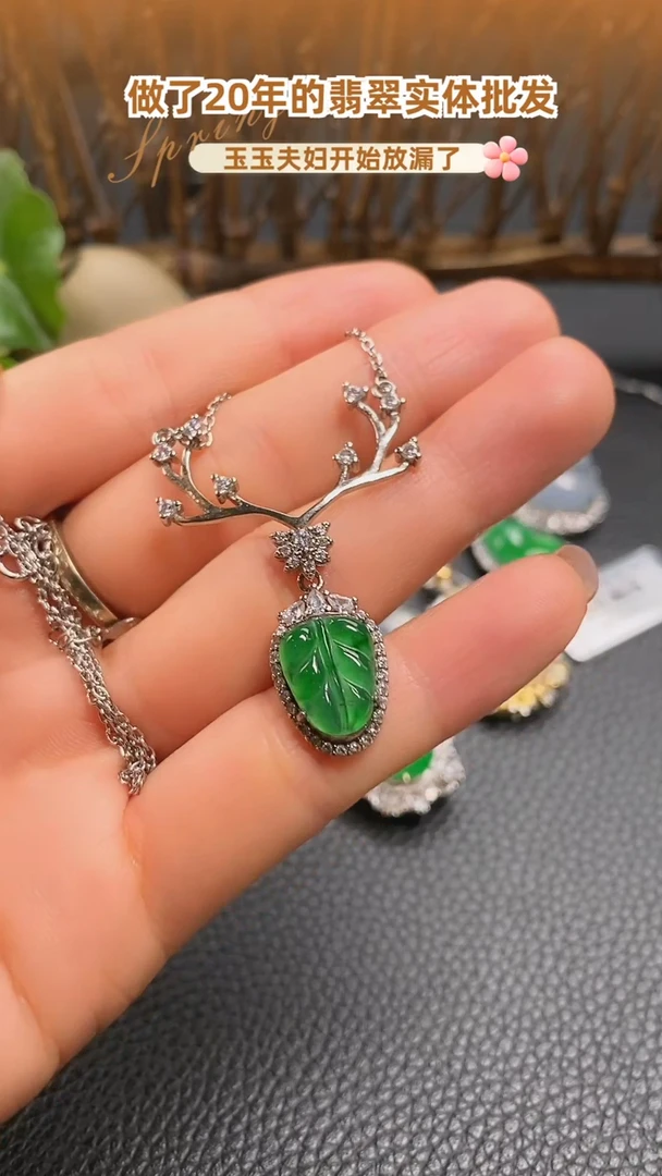 【闪购商品】翡翠套链银S925镶嵌套链