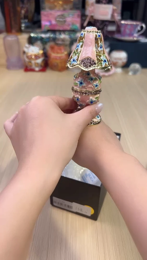 163七宝粉色台灯