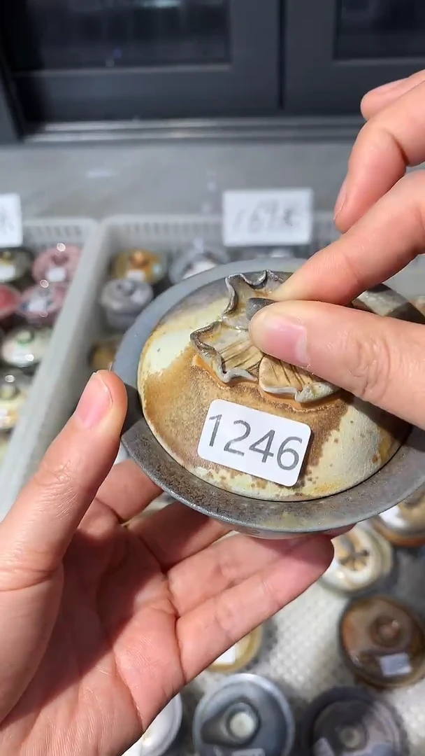 摆件陶景德镇柴烧茶具@@1246