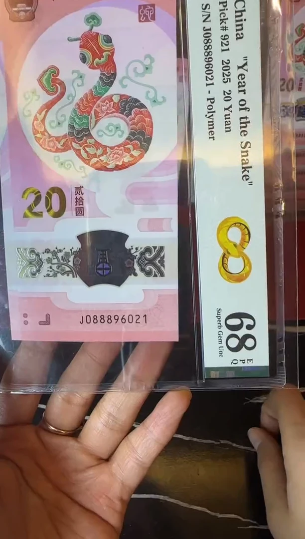 塑料2025 蛇钞  单张 088896021