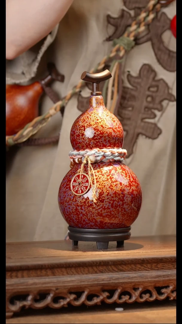 262号精品天然大漆酒葫芦一物一拍~