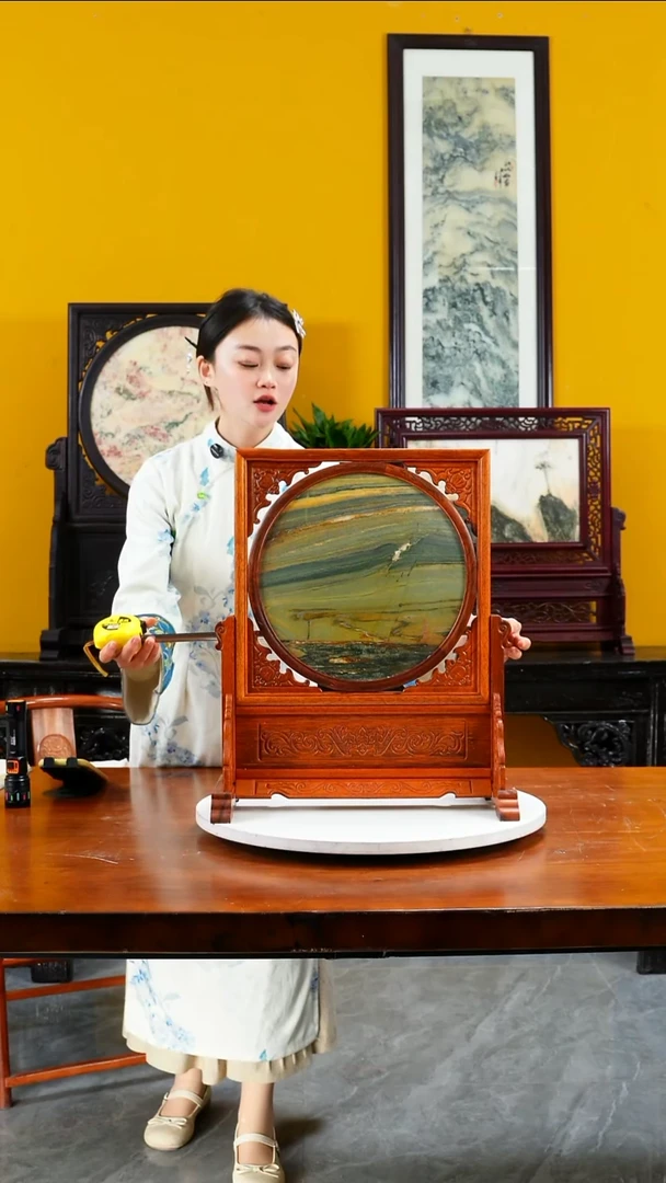 石材天然大理石画摆件