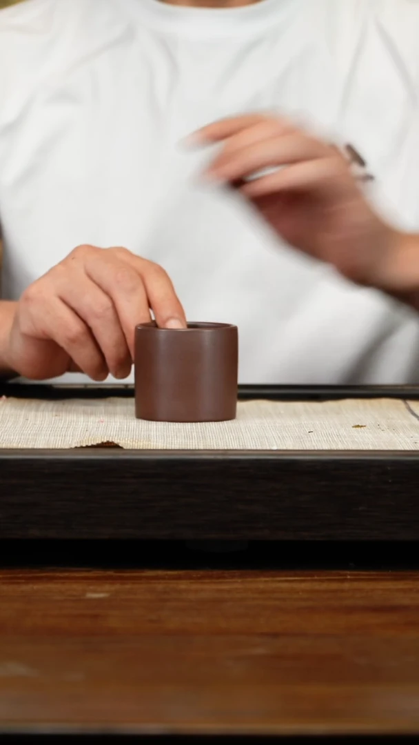 茶壶紫砂五底扳指杯