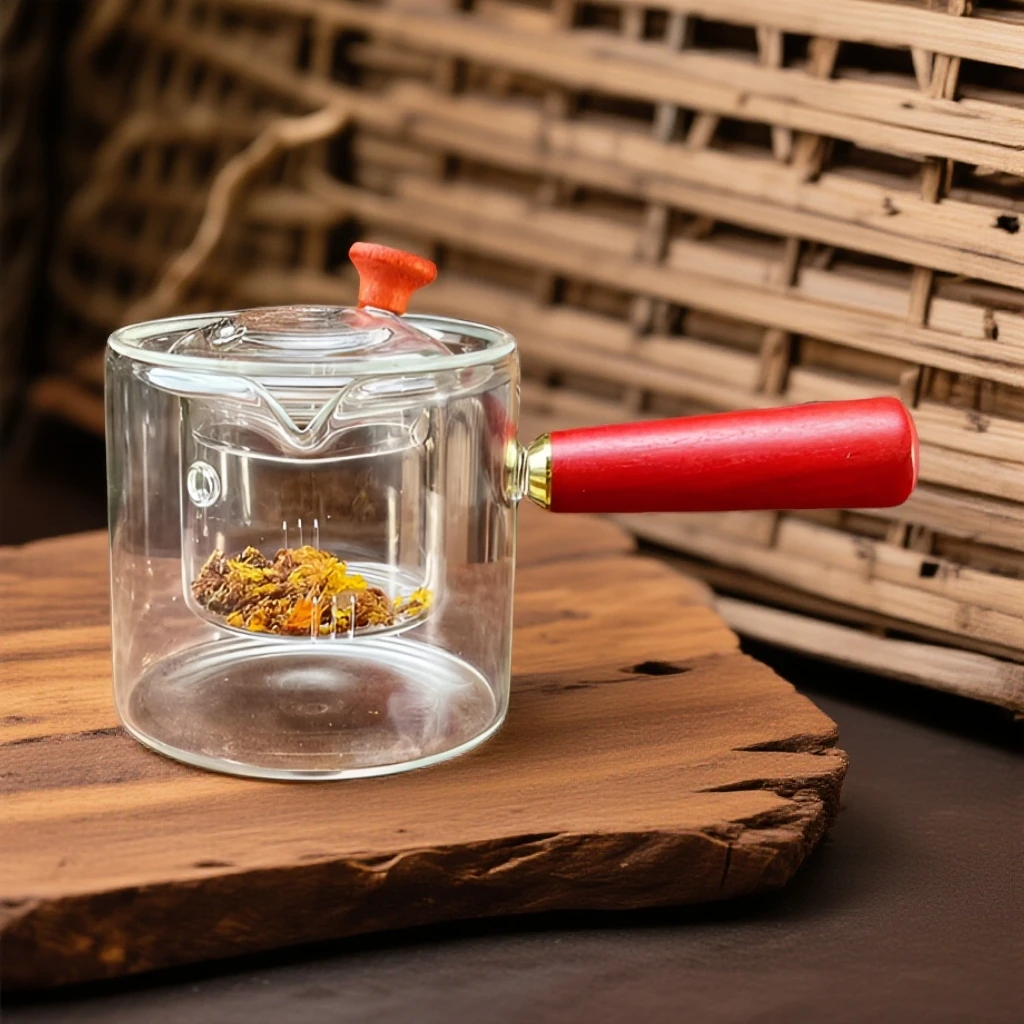 透明侧把壶小号烧水壶单人壶