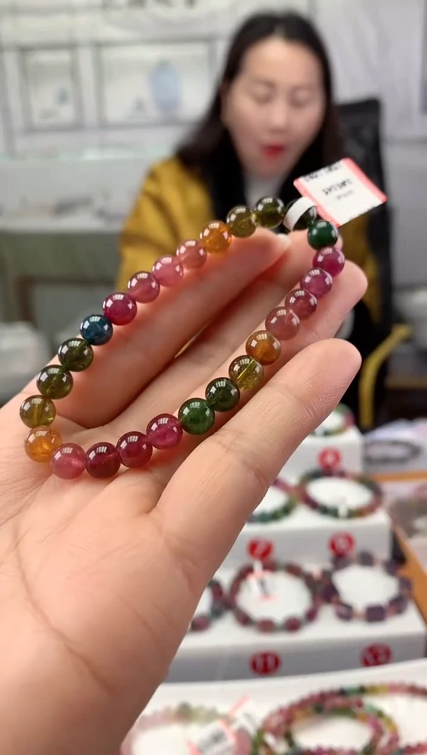 未镶嵌手串碧玺多样性发一条