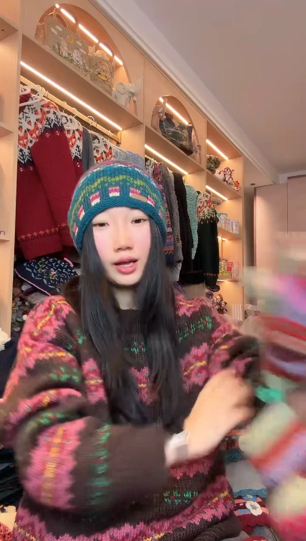 羊毛绿色堆堆帽