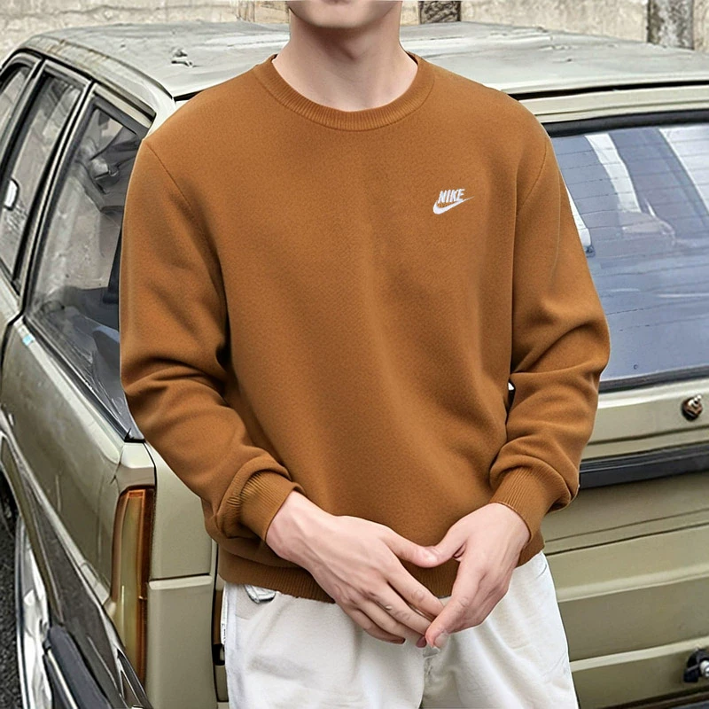 Nike耐克男装卫衣秋季新款简约纯棉运动服休闲长袖套头衫 FQ2913