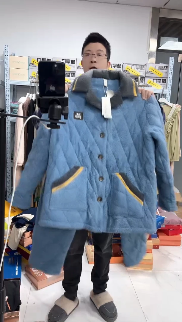 有机棉三层夹棉男士xl