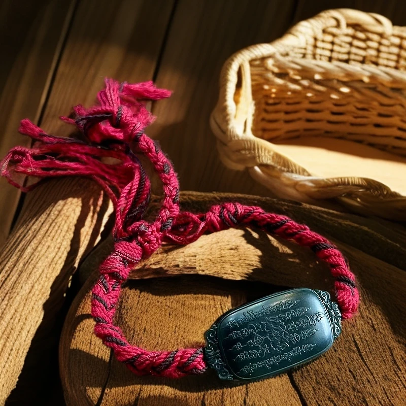 扶摇臻选|塔青五条莲花红绳手串