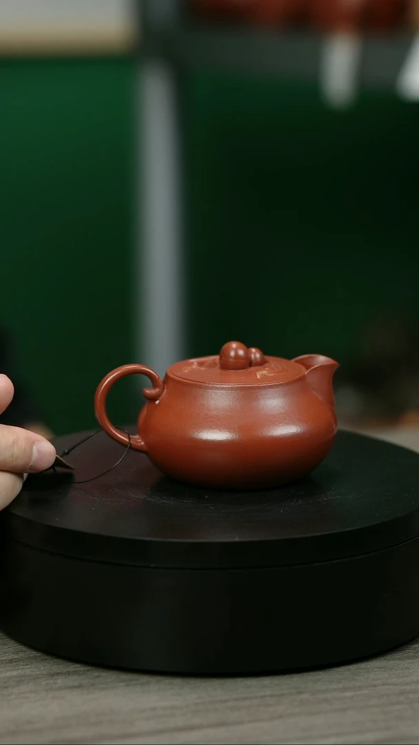 茶壶紫砂H1867陈春芬朱泥圆碗