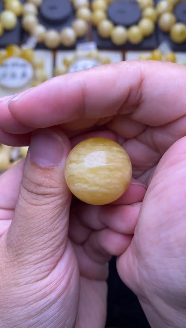 裸石琥珀未镶嵌大小姐珠宝严选卡23mm64