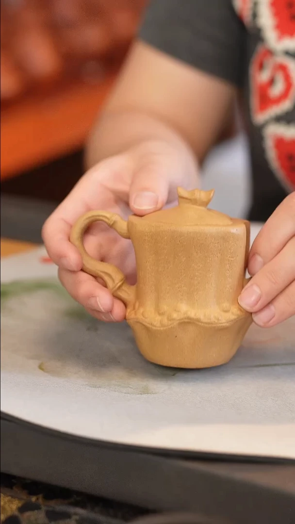 茶壶紫砂原矿手工制作