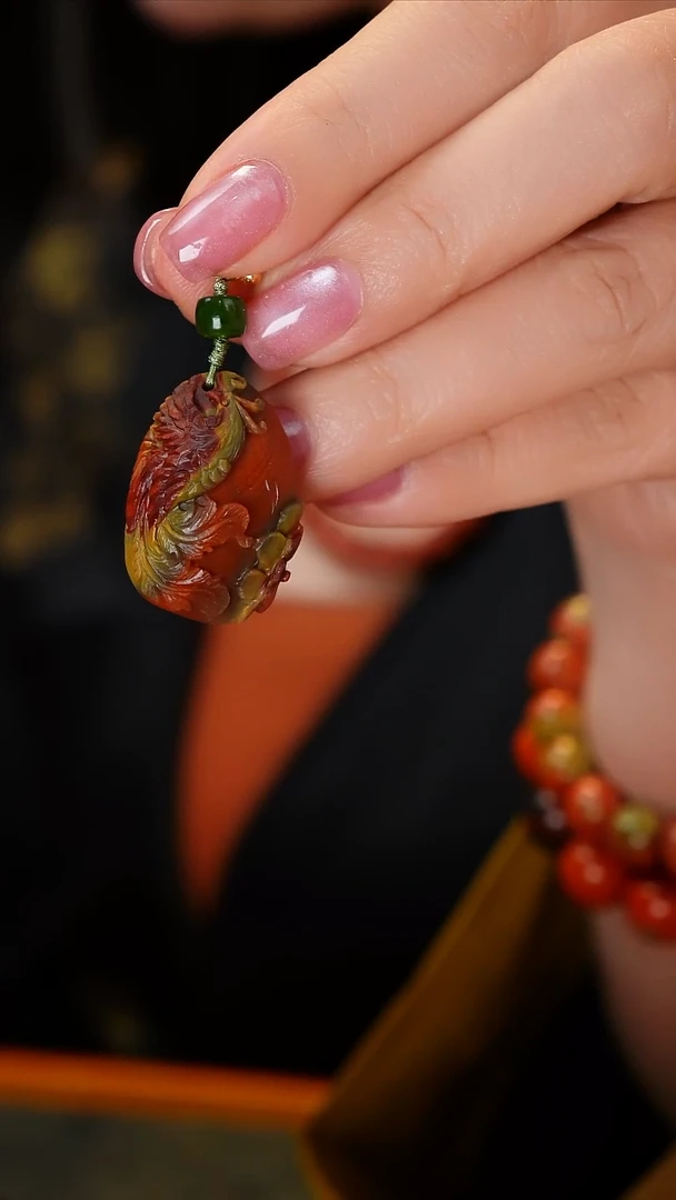吊坠(不含链)未镶嵌南红玛瑙嗨****y包浆料吊坠