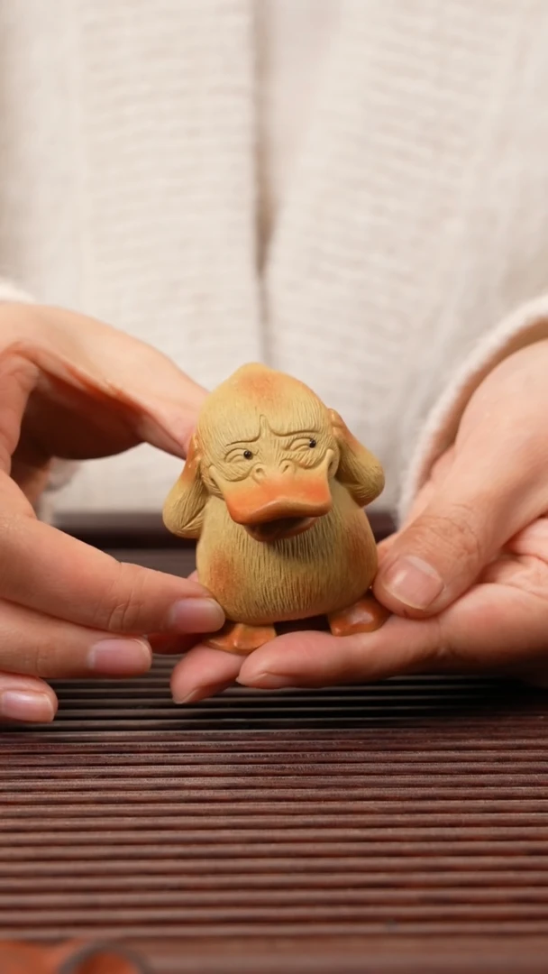 【闪购商品】紫砂茶宠潮玩鸭，
