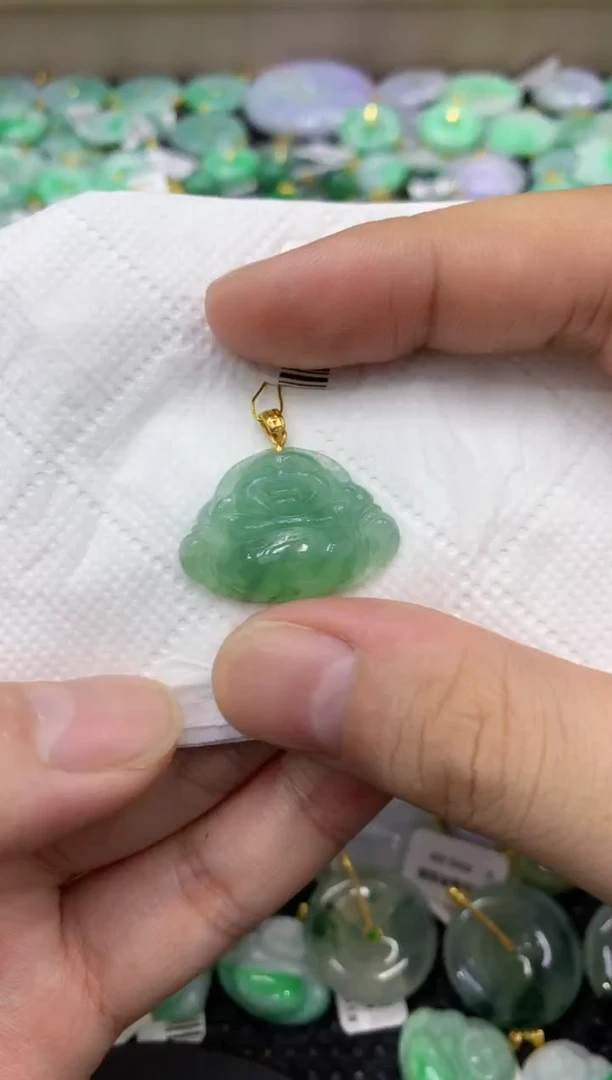 颈饰未镶嵌翡翠天然缅甸翡翠A货