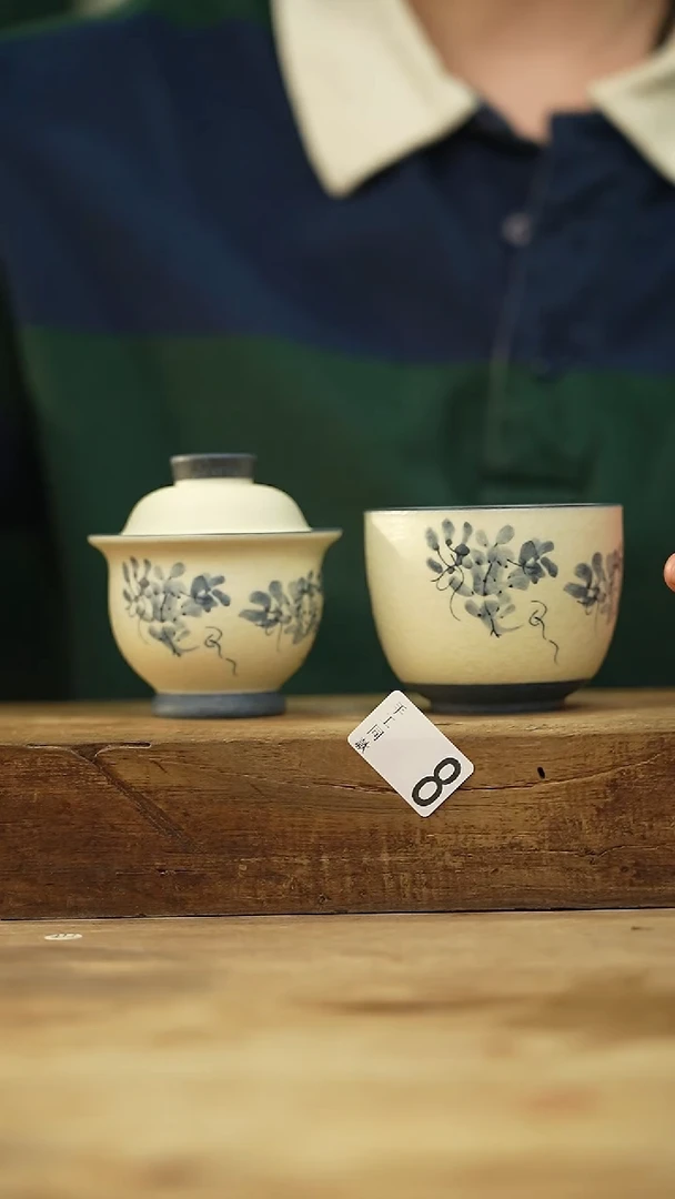 瓷片新品！青花小猫叠叠乐 旅行套