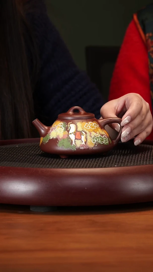 【闪购商品】紫砂茶壶2-20JXF子冶石瓢底槽清240cc