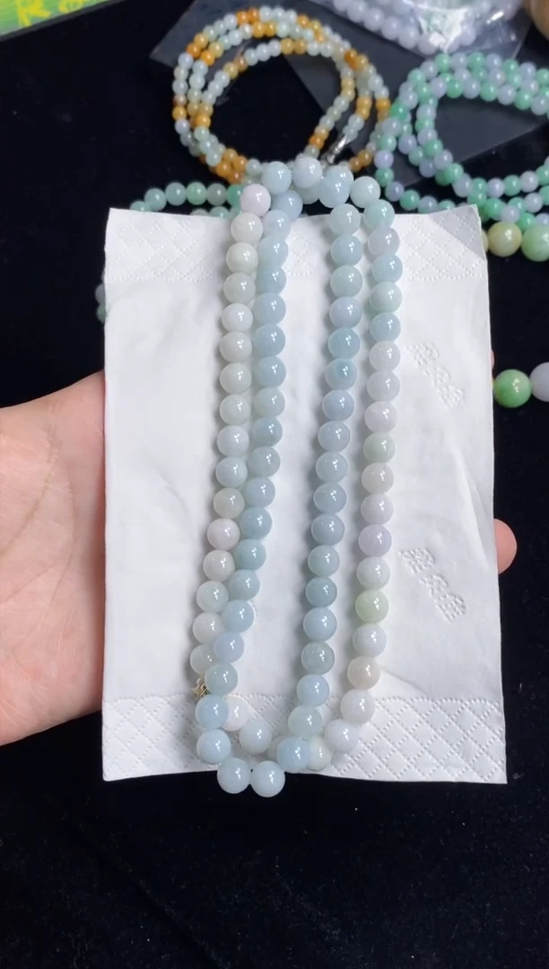 未镶嵌手串翡翠37号链接天然缅甸翡翠A货一物一证