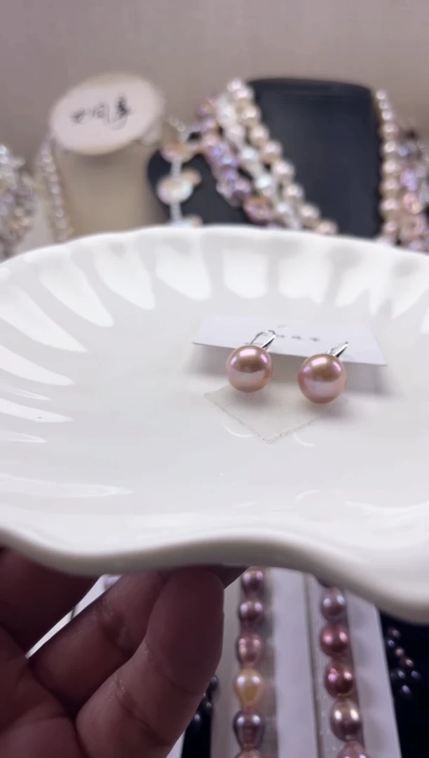 未镶嵌耳饰淡水珍珠【纯恬珠宝】