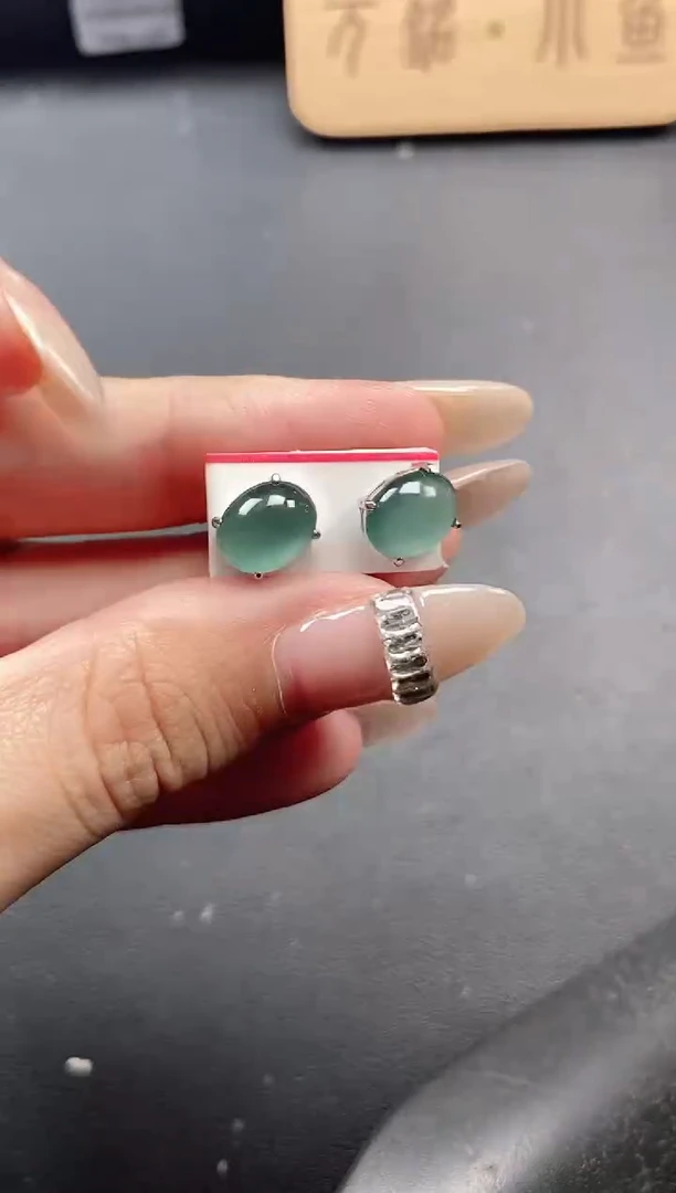 银S925镶嵌戒指翡翠15151