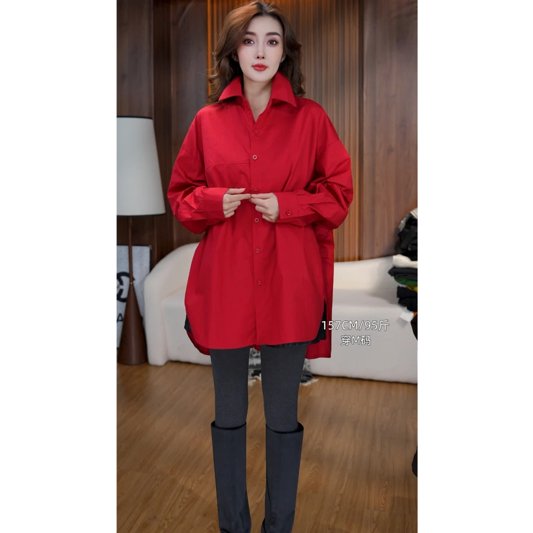 3766#新款时尚百搭高级感设计款衬衫【售】