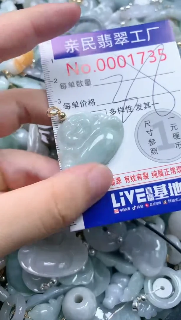 翡翠未镶嵌吊坠(不含链)1735