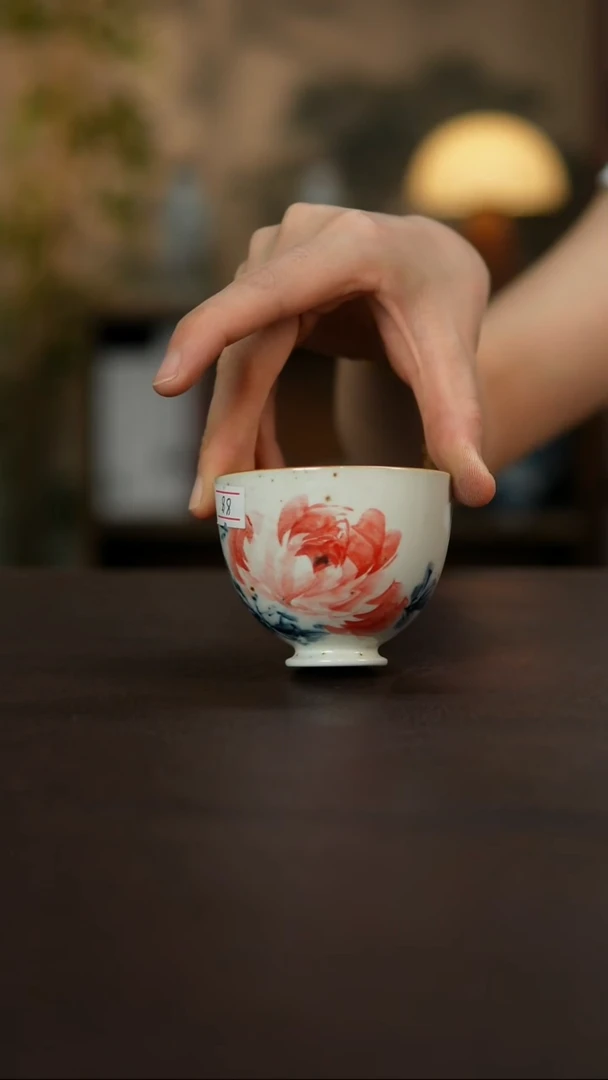 景德镇陶瓷杯碗柴烧多人