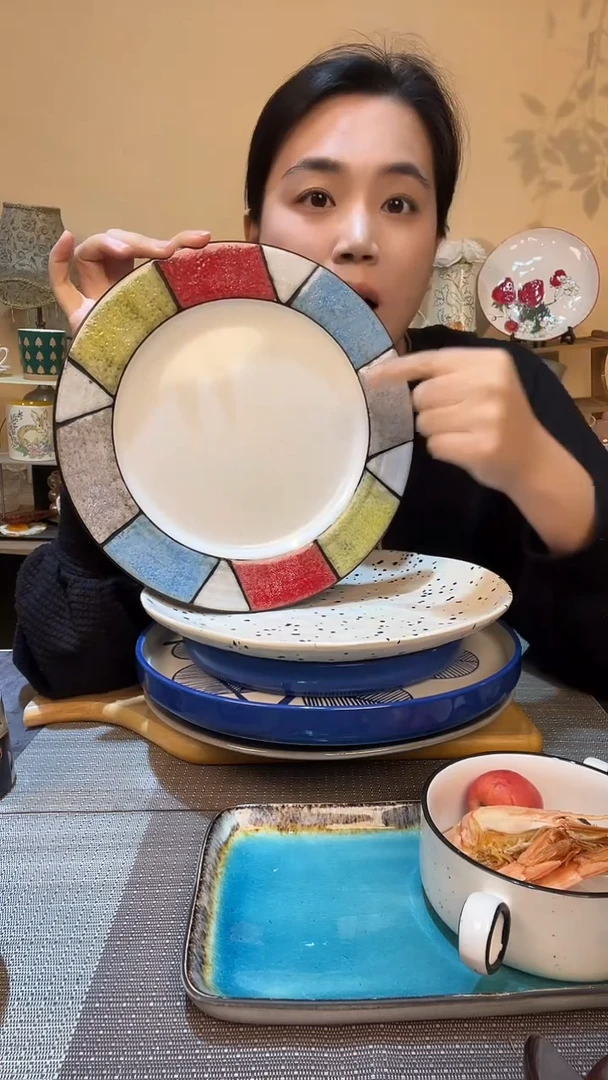 瓷片瑕疵款 10.5英寸盘 介意勿拍