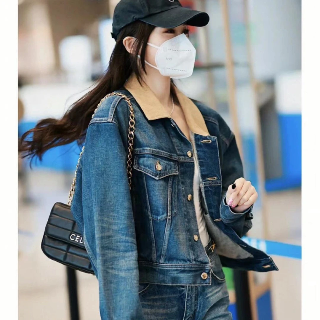 全新未使用 Celine/思琳 牛仔外套/唐嫣Lisa同款/L码