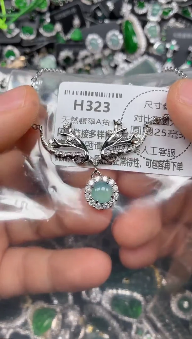 颈饰未镶嵌翡翠H323项链