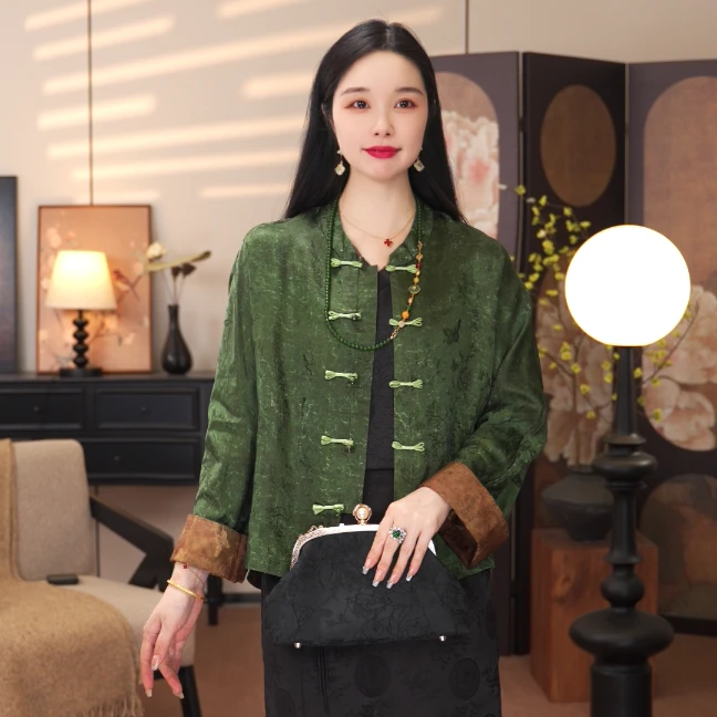 【绿野仙踪】2025新款春夏外套新中式宽松气质显瘦上衣女款