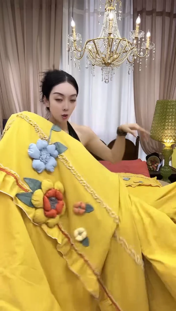 棉绒丹尼尔 黄 棉套件 加大