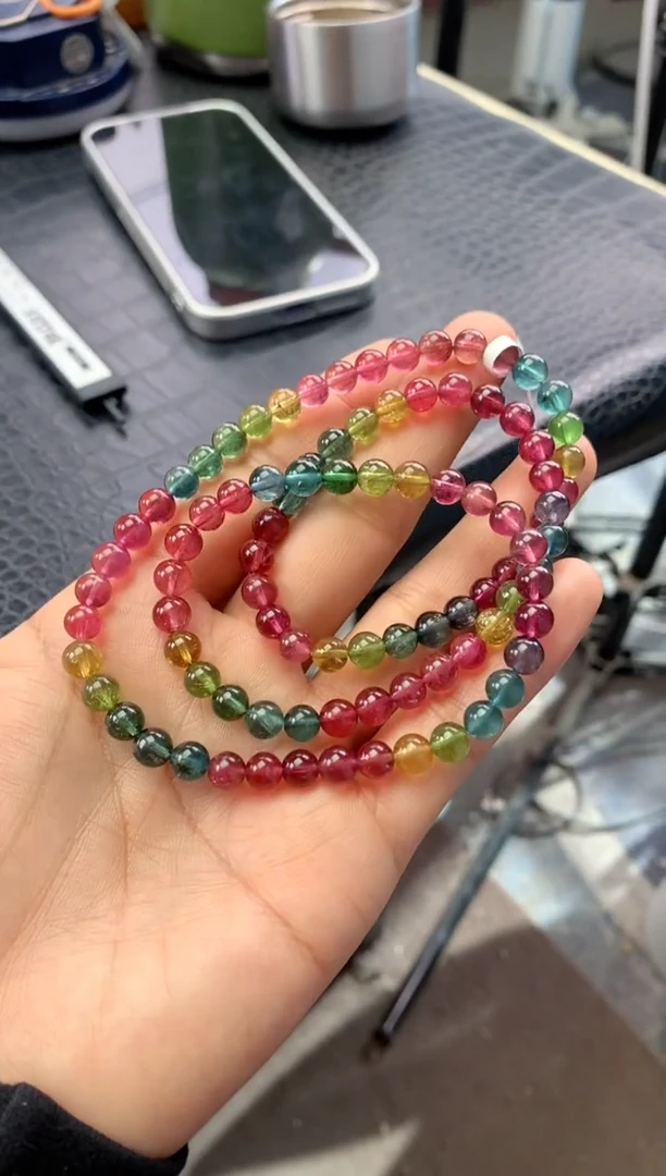 未镶嵌手链碧玺多样性发一条