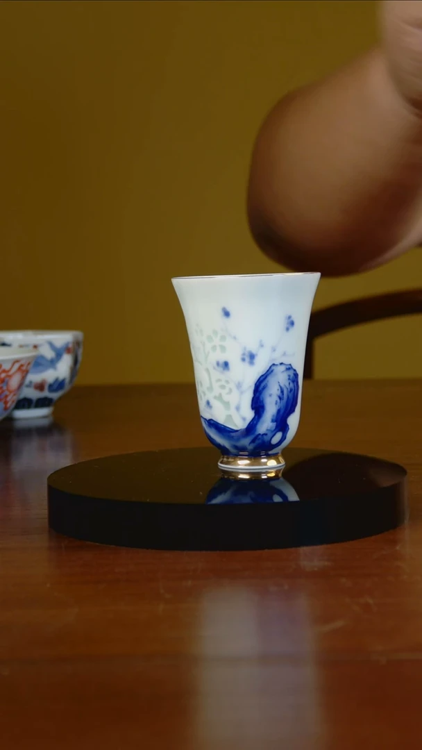 杯手工手绘杯杯很美丽