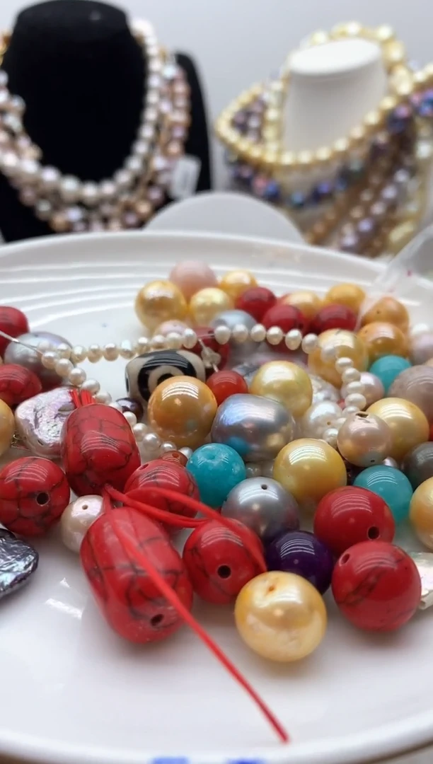 【闪购商品】淡水珍珠颈饰钛钢53