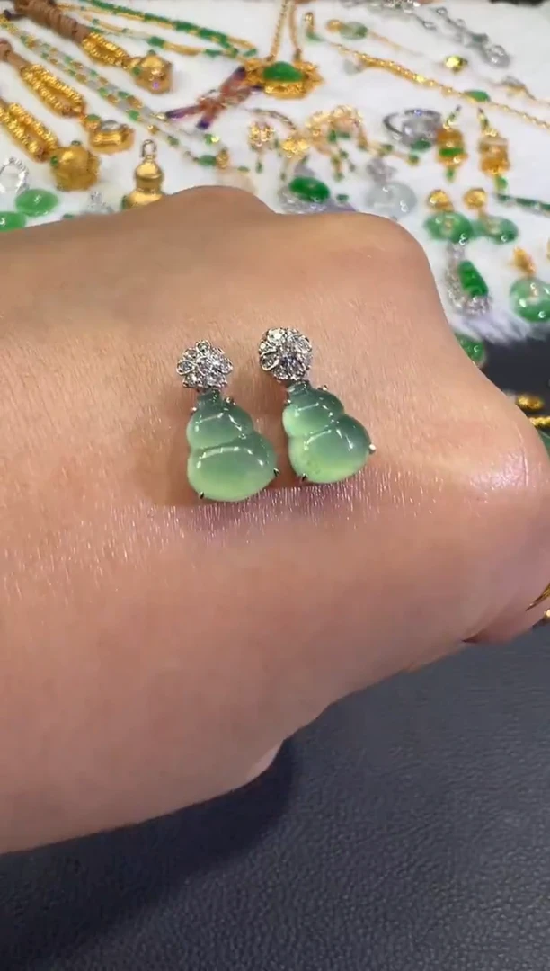 吊坠(不含链)18K金镶嵌翡翠B22|（多样性发其一）980