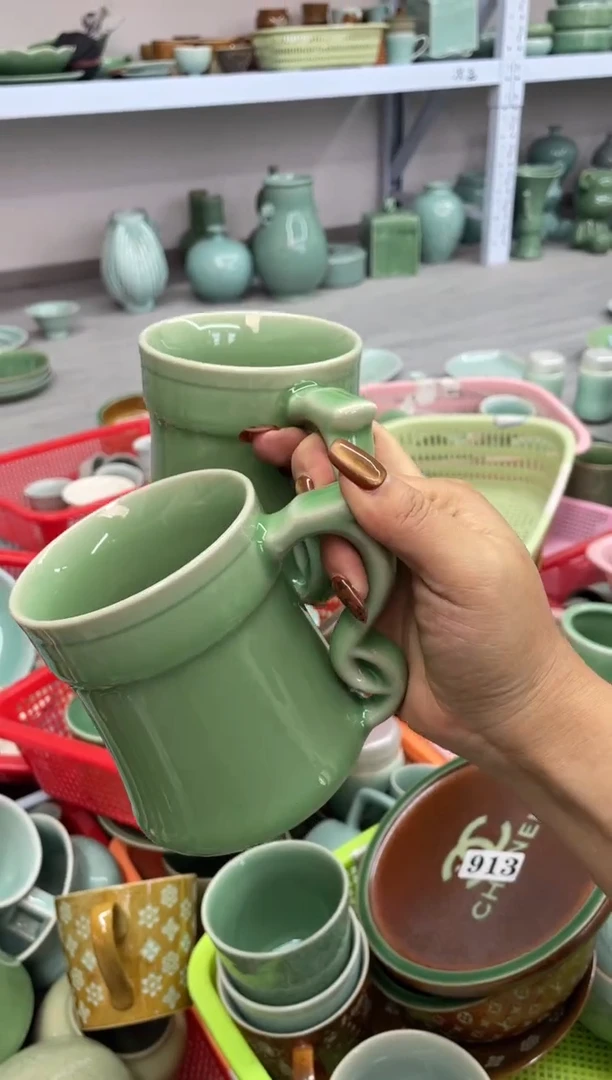 瓷特价福利 微瑕 慧仙青瓷